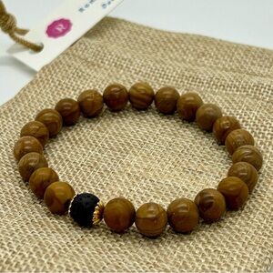 Lava Rock Jasper Beaded Genuine Gemstone